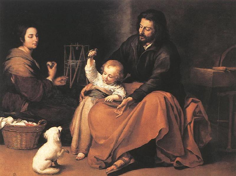 MURILLO, Bartolome Esteban The Holy Family sgh oil painting image